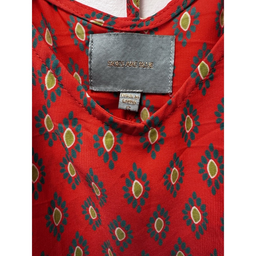 Skies Are Blue Boho Slip Dress In Red Size Small Women's - Picture 3 of 7